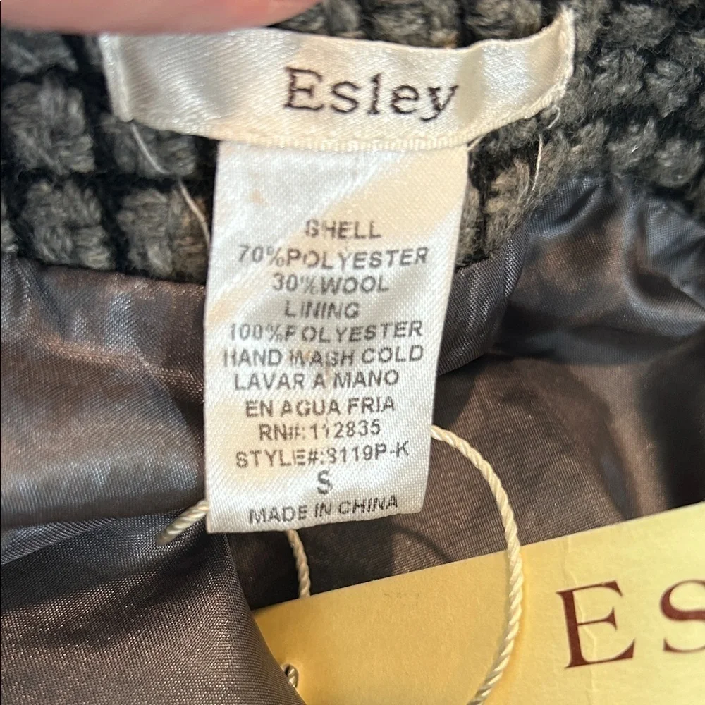 Esley High Waist Black and Gray Checkered Wool Lined Shorts - Picture 8 of 8